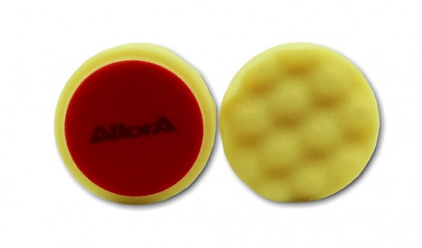 AllorA polishing pad yellow, waffle, 76Â mm
